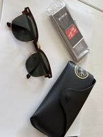 Ray-Ban Clubmaster Sunglasses - Tortoise Shell, Gold Trim