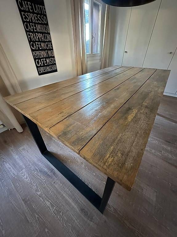 Micasa Tavoli: Micasa Tisch Holz/Metall + Bank – Usato da Goldach venduto da Fox_Man