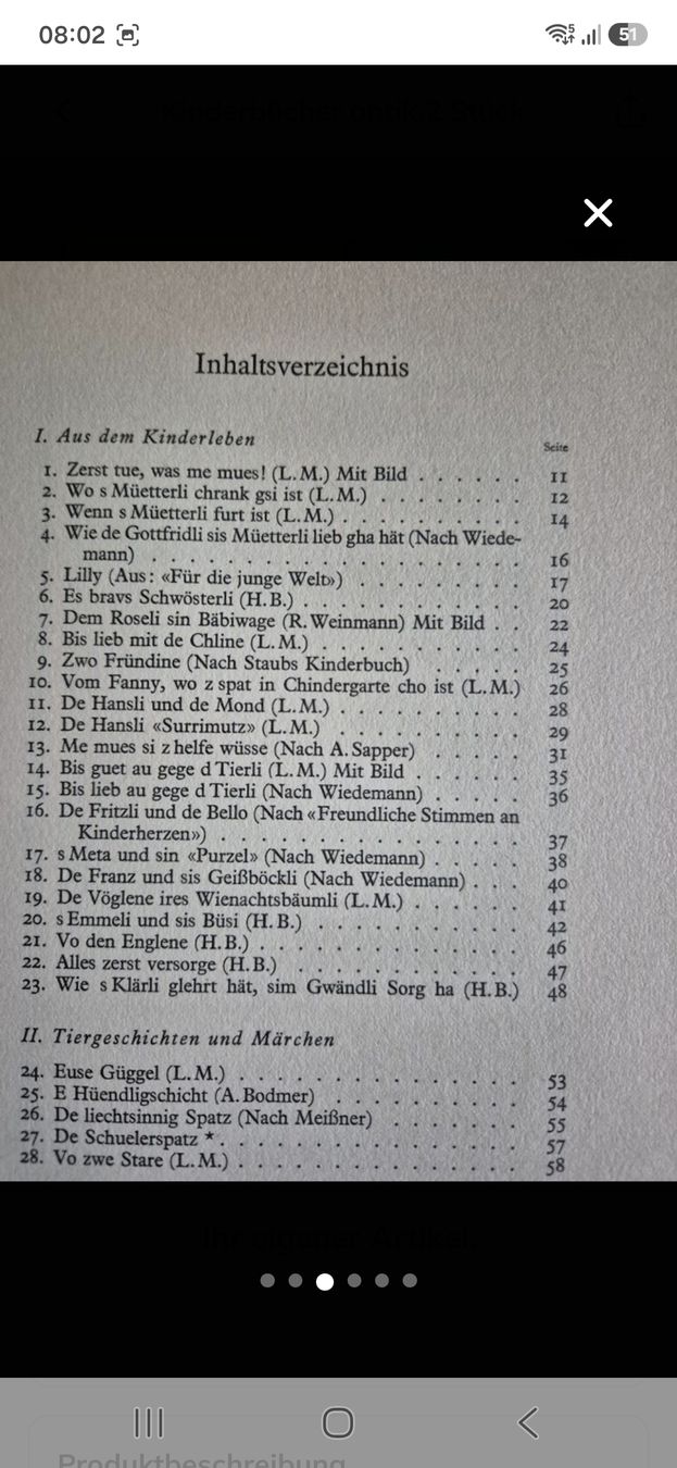 Libri: Kinderbuch antik ,2 Stück – Usato da Villmergen venduto da MONCHHICHI 2