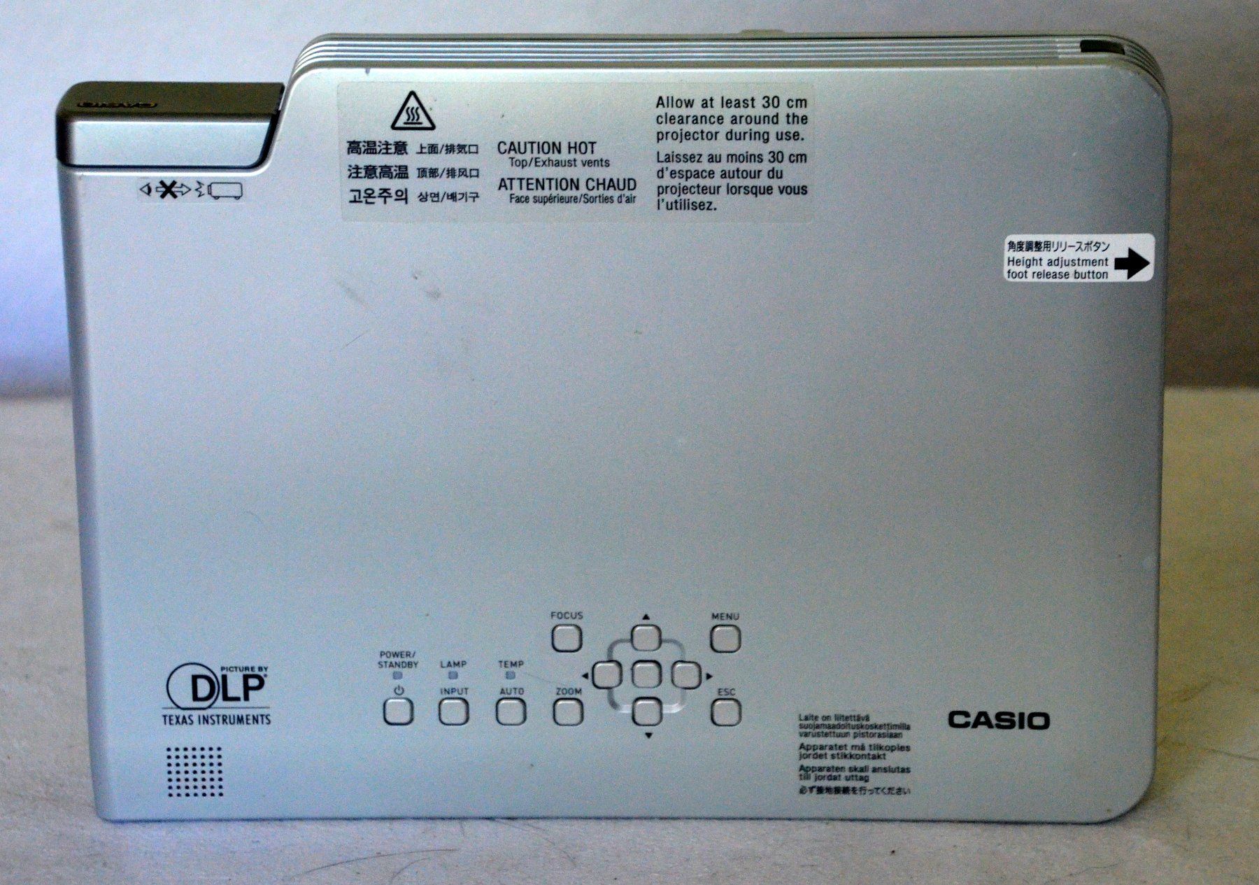 Home Cinema: Casio Data Projector XJ-S31 DLP Projektor  / projecteur – Difettoso da Collonges venduto da arashee 5