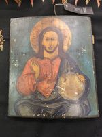 Antike russische Ikone, Jesus Christus, Sammlerstück!