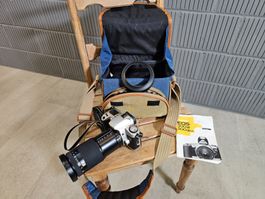 Canon EOS 500 N Kamera mit Tasche und Begleitheft