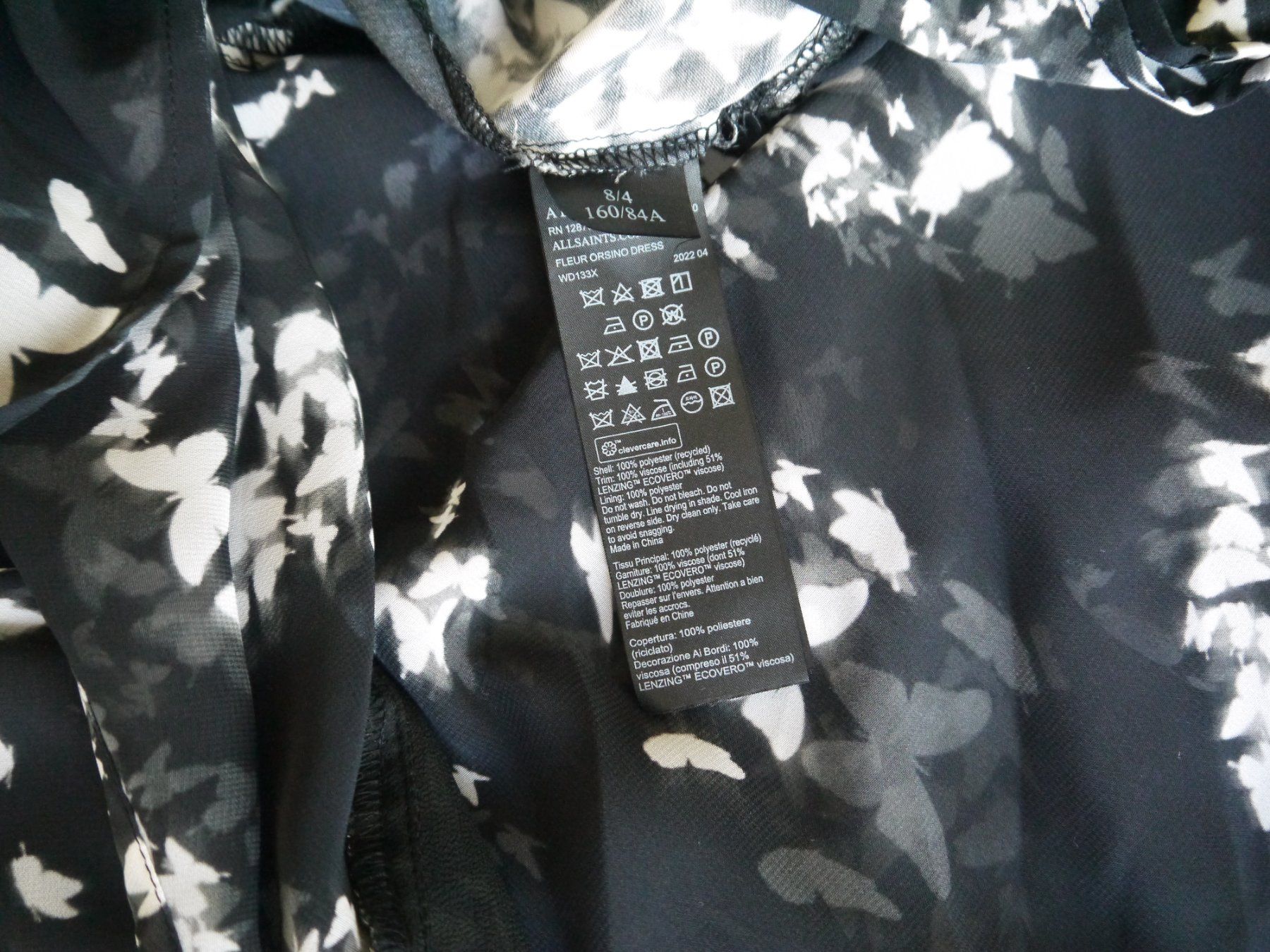 Allsaints Vestiti: All Saints Fleur Cultivar Kleid Gr.36 – Usato da Hagendorn venduto da Blaf 4