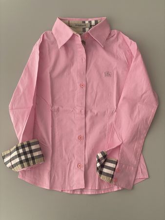 BURBERRY London Bluse Gr. 116-122 rosa mit Nova Check Muster