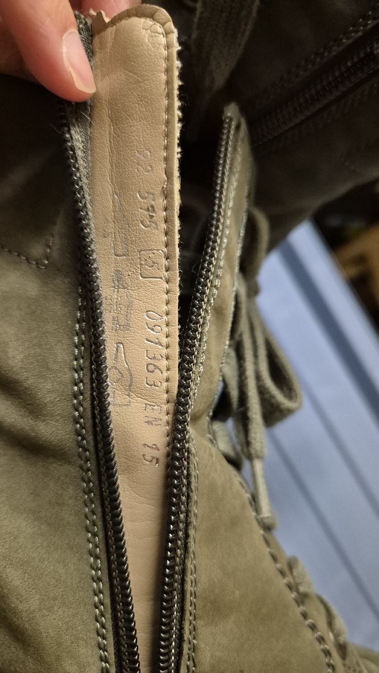 Gabor Scarpe da donna: Stiefel Gabor Leder Olivegrün – Usato da Watt venduto da sarahZH1995 4