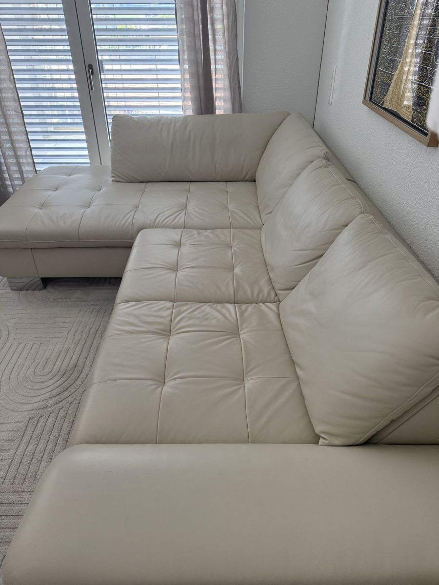 Divani: Hochwertiges Echtleder-Ecksofa mit Schlaffunktion & Stauraum – Usato da Altdorf UR venduto da ars_6rjm 4