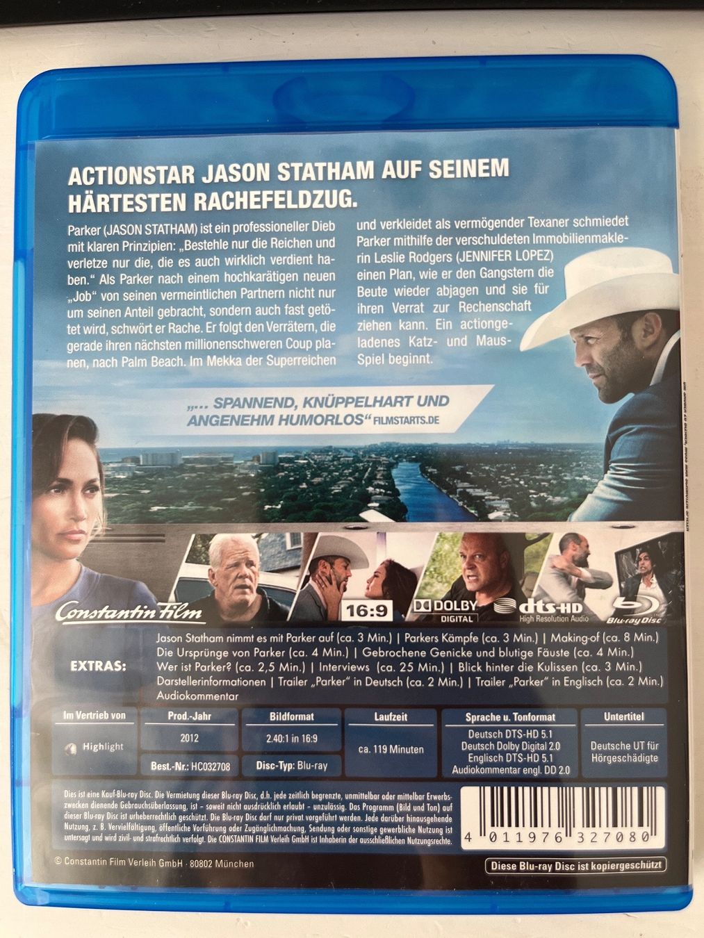 Tutti i DVDs: Parker (2012) Blu-ray - Jason Statham – Nuovo (secondo la descrizione) da Sierre venduto da black.box 1