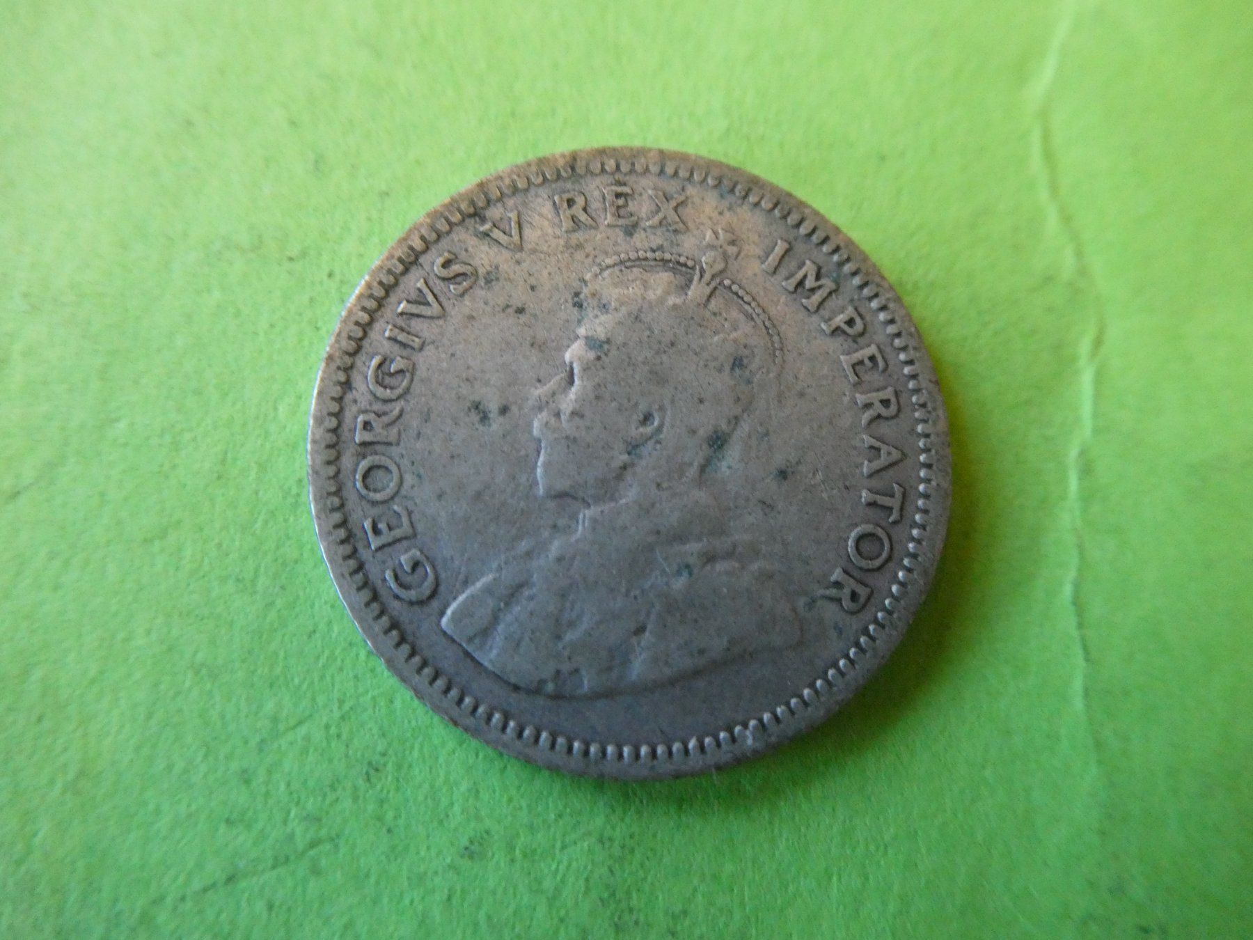 Tutti le monete: Südafrika 1933, 6 Pence  - Silber – Usato da Hinterforst venduto da Rohusri 1