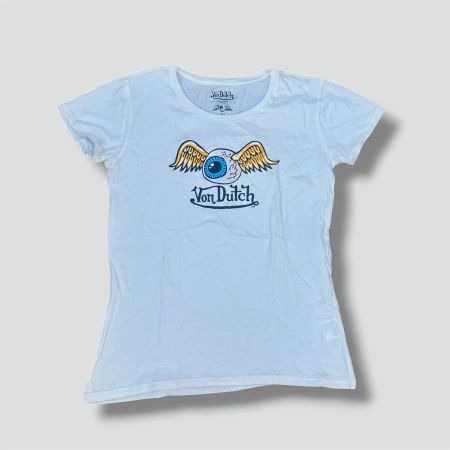 Von Dutch eye white retro t-shirt vintage retro