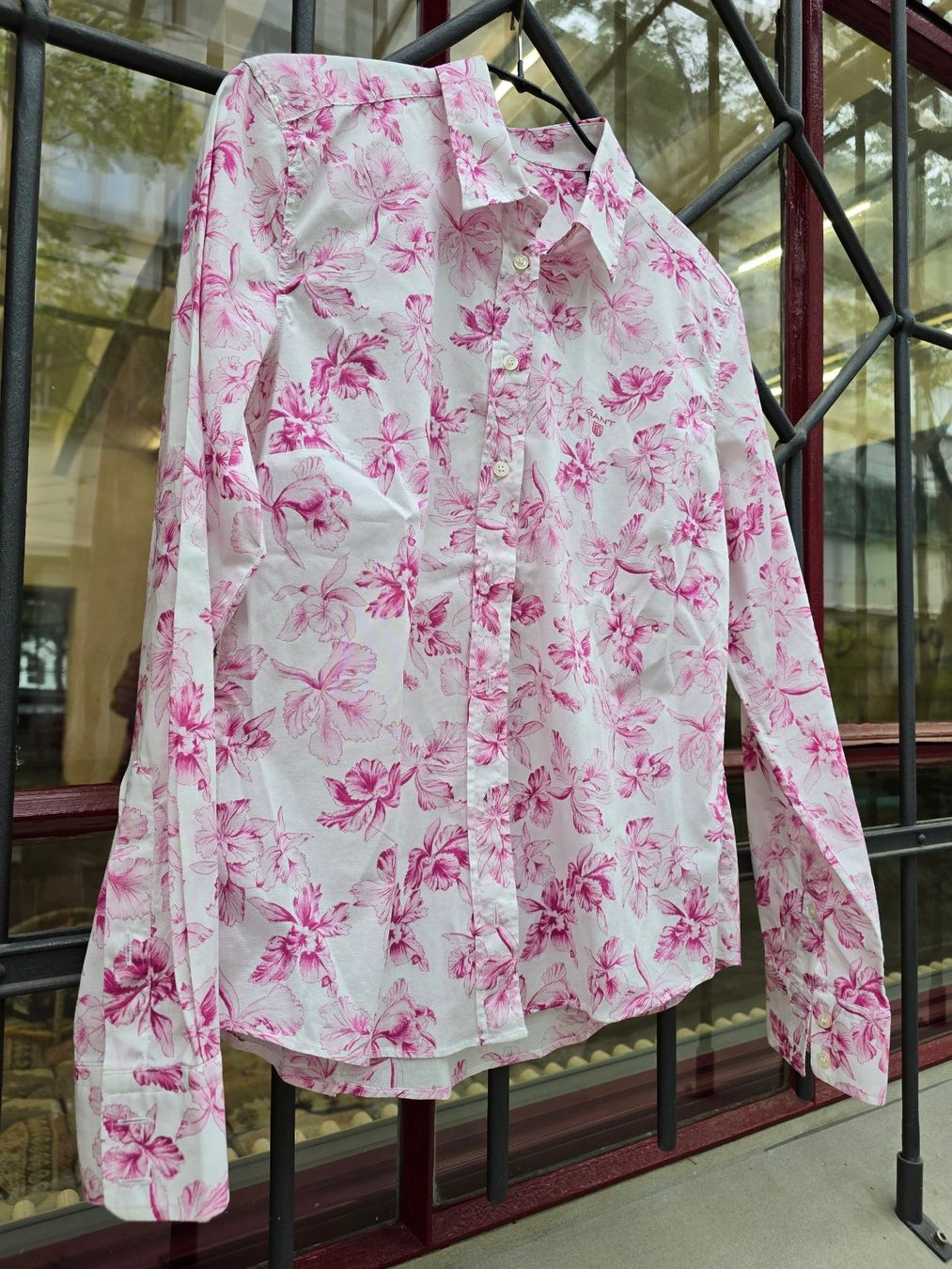 Gant Camicette: Kleidung: Bluse GANT rosa gemustert (38) – Nuovo (secondo la descrizione) da Romanshorn venduto da Rachacha