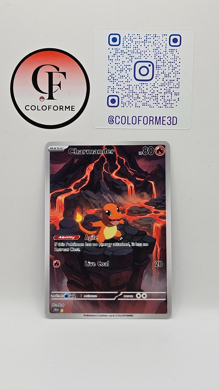 Pokémon Carte collezionabili: Charmander Custom Card – Nuovo (secondo la descrizione) da Yverdon-les-Bains venduto da sen_dh25