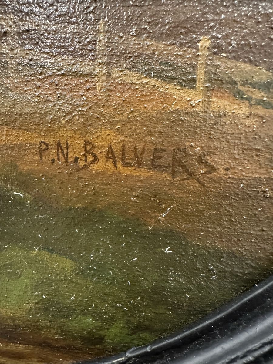 Dipinti: Gemälde P.N. Balvers Waldlandschaft mit Haus signiert – Usato da Ebikon venduto da Gaenggeliwaar 2