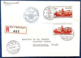 1943 - R Brief Pro Aero Sonderflug mit Eckrand und PP 1943