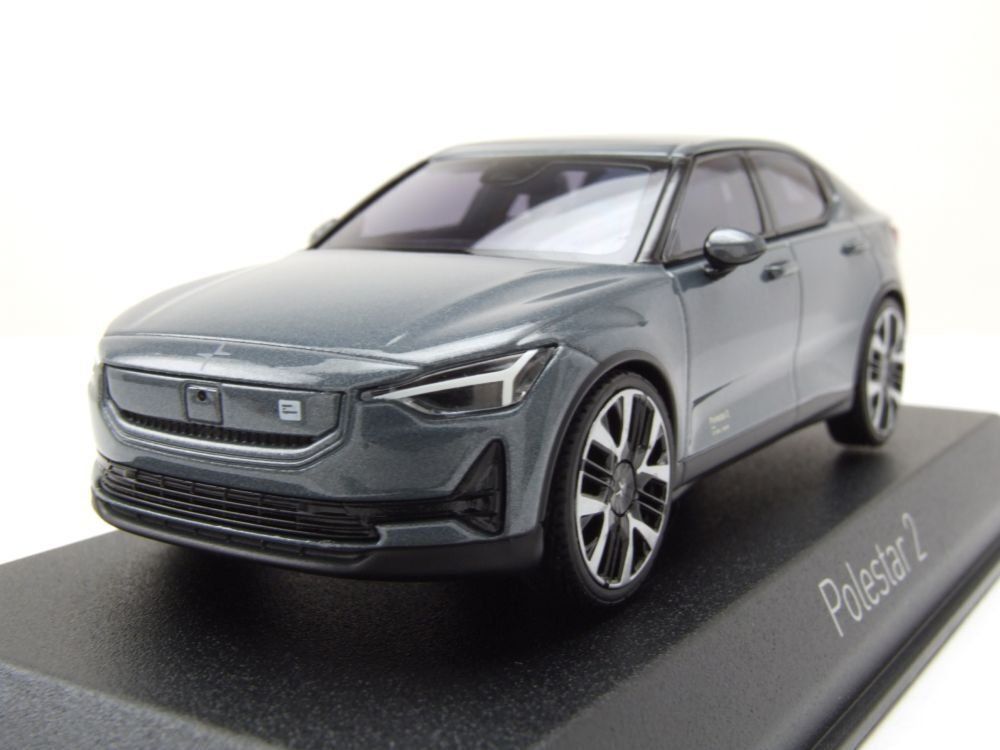 Volvo Modellini d'auto: Polestar 2 Phase II seit 2024 Thunder Gray met. / schwarz – Nuovo e nell'imballaggio originale da Gerlafingen venduto da espero88