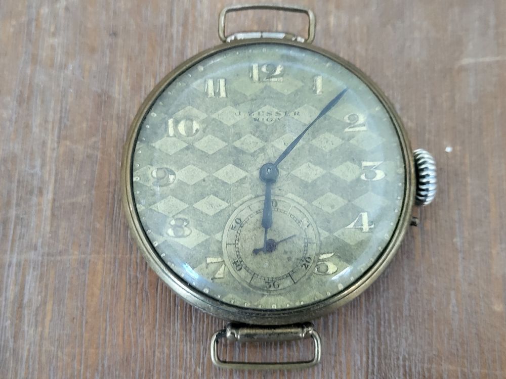 Antike Titanic Messing Taschenuhr Mit Lederbezug Geschenk