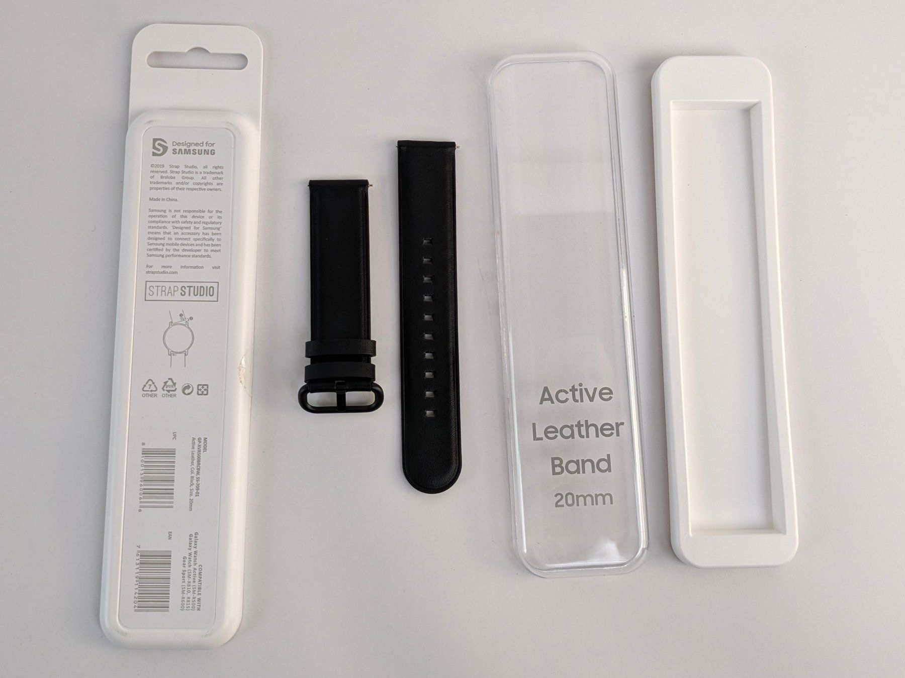 Bracciali & Braccialetti: SAMSUNG Active Leather Band 20mm Black – Nuovo (secondo la descrizione) da Dintikon venduto da Restwert_Dintikon 1