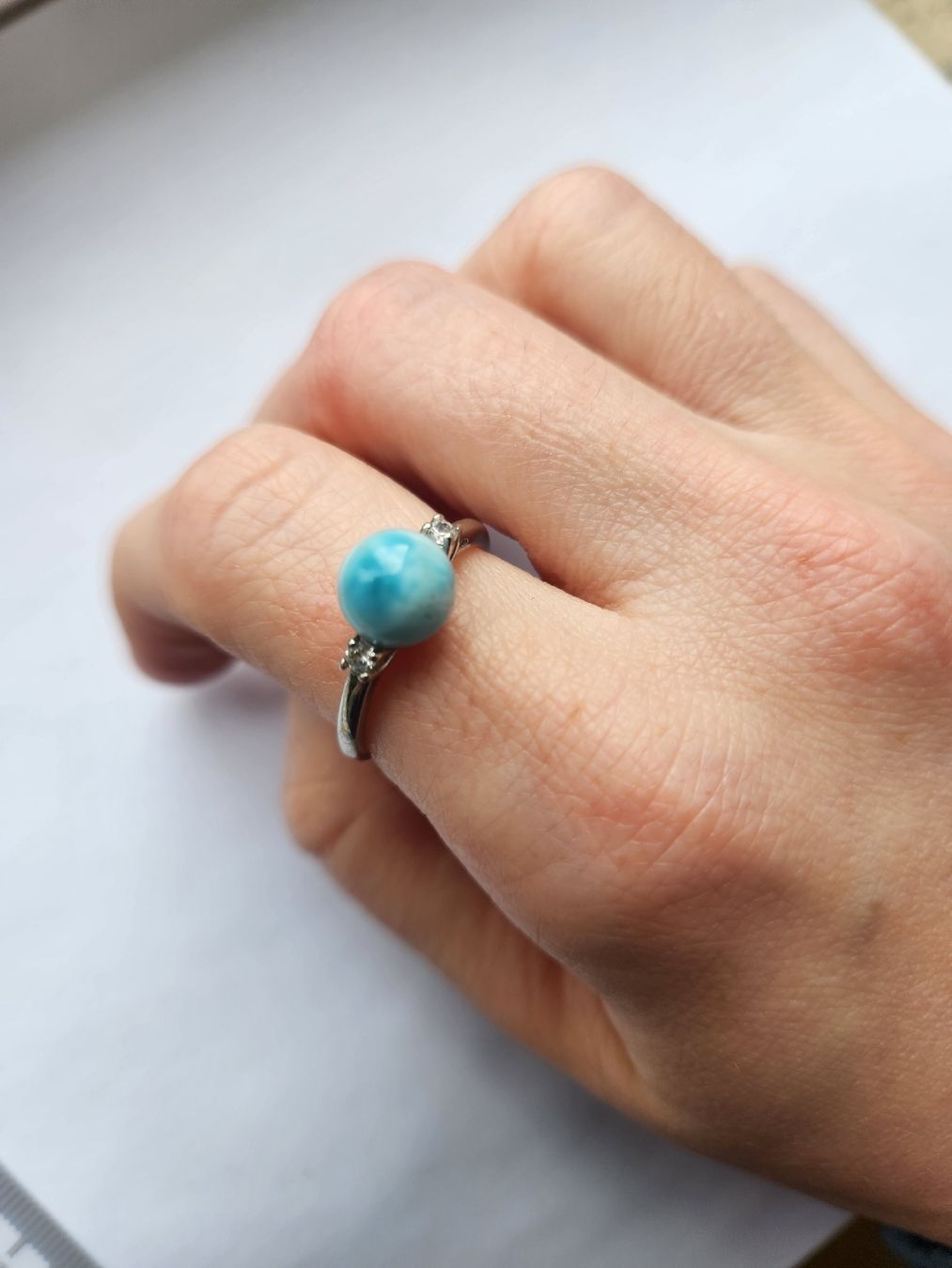 Anelli: Silberring 925er mit Larimar, Grösse verstellbar neu – Nuovo (secondo la descrizione) da St. Gallen venduto da GIULESGG 4