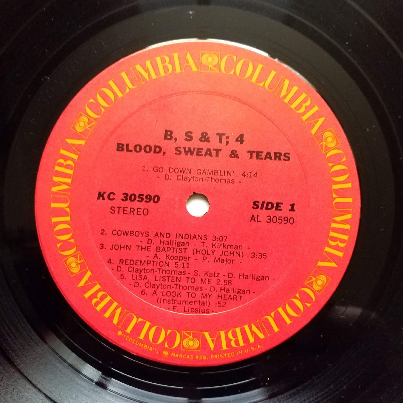 Vinyles: BLOOD SWEAT & TEARS,  4 - 1st 1971 US  +++++ – D'occasion à Yverdon-les-Bains par Jacotreut 5