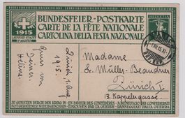 1915 Bundesfeier-Postkarte