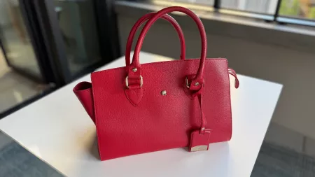 NAVYBOOT Handtasche Leder, Rot - Top Zustand