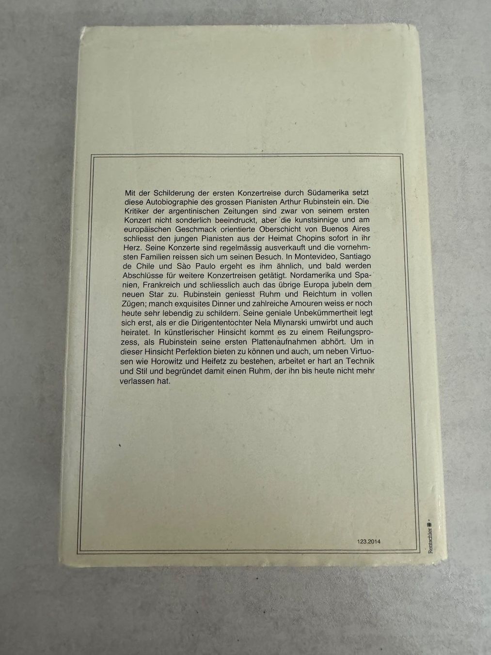 Libri: Arthur Rubinstein - Mein glückliches Leben – Usato da Geroldswil venduto da Jeremy11 1
