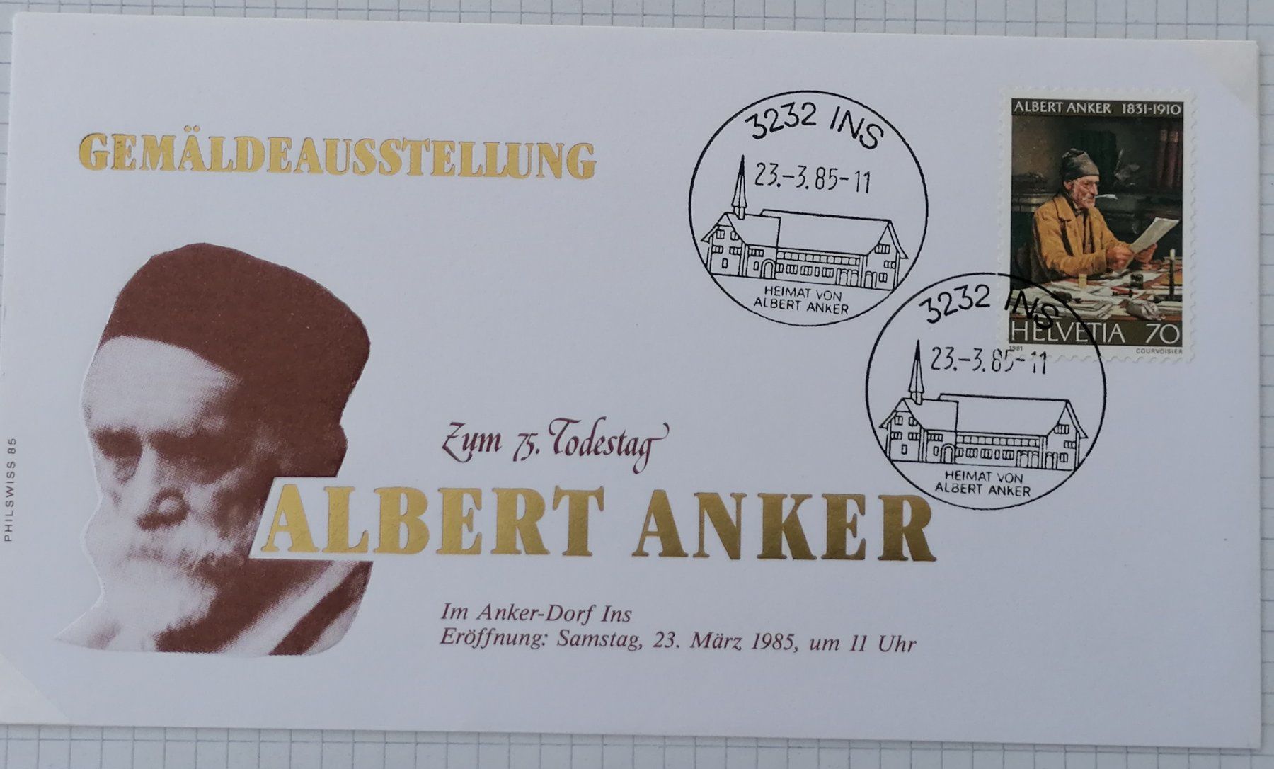 Tutti i francobolli: Albert Anker viele Briefmarken, Maximumkarten & Briefe – Usato da Wangen an der Aare venduto da Ute 3