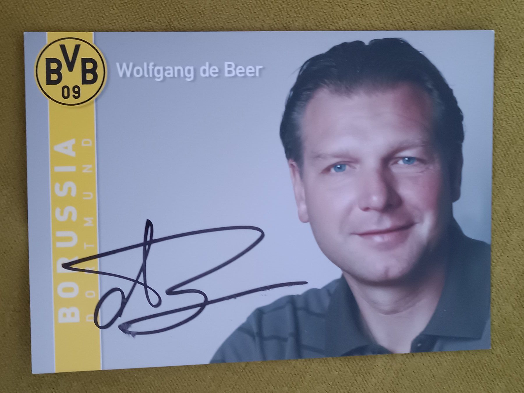 Autografi: Wolfgang de Beer - BVB - handsigniert – Usato da Menziken venduto da Artographs