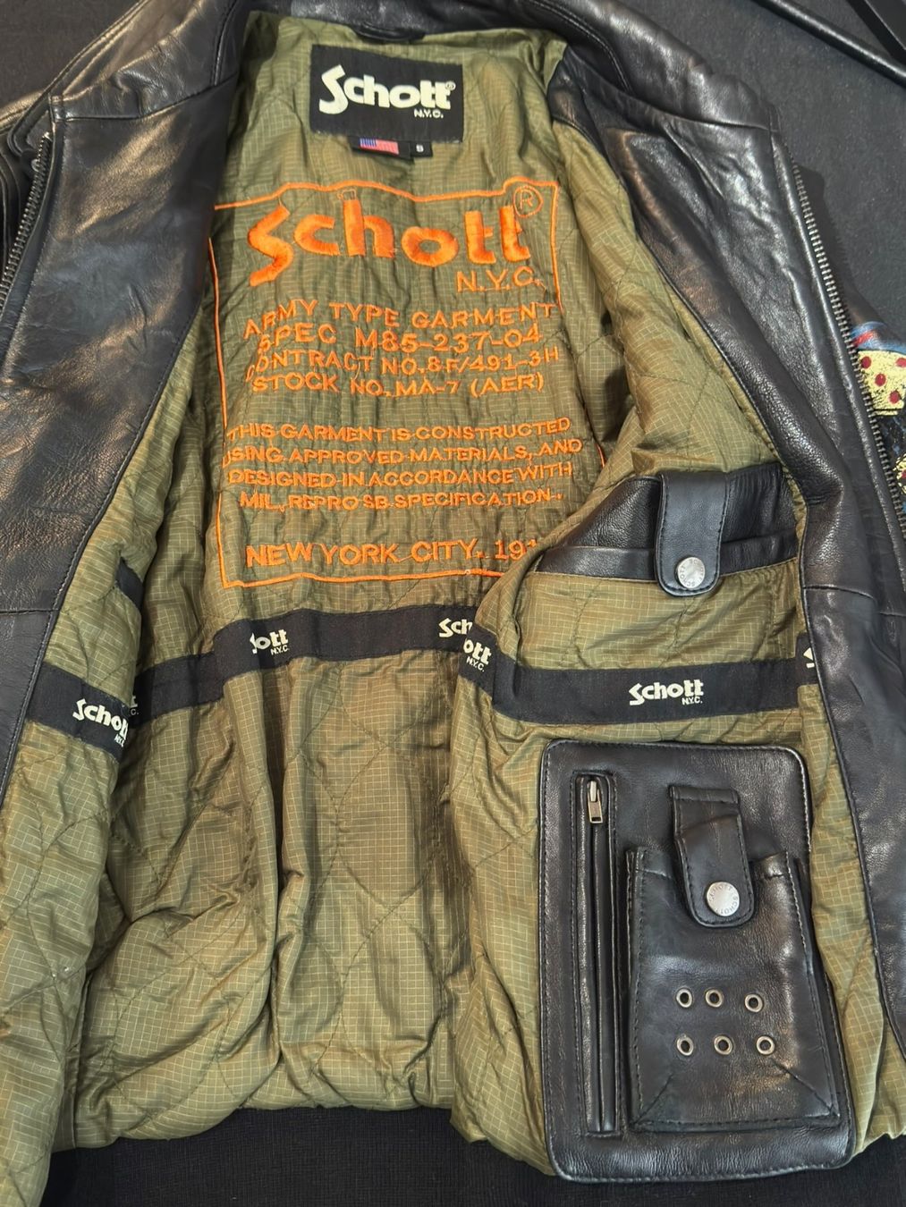 Schott Jacken: SCHOTT N.Y.C "LC1362" FLIGHT JACKET SZ: S – Gebraucht aus Cortaillod von Stay_Alive_vintage 6
