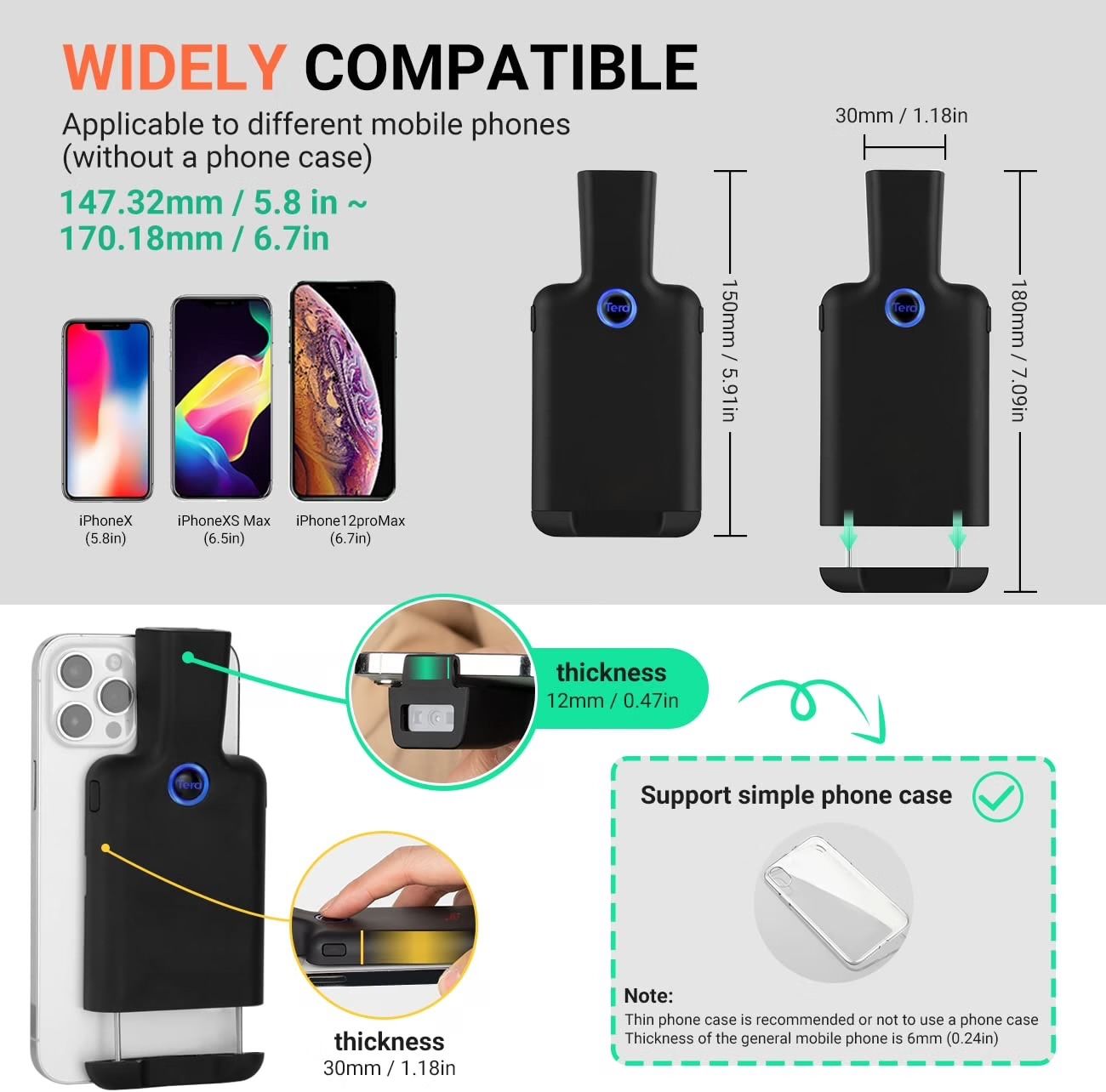 Scanner: Barcode-Scanner Tragbarer Rückclip Wireless Drahtlos – Nuovo (secondo la descrizione) da Bülach venduto da RockBottomOffTheRamp 6