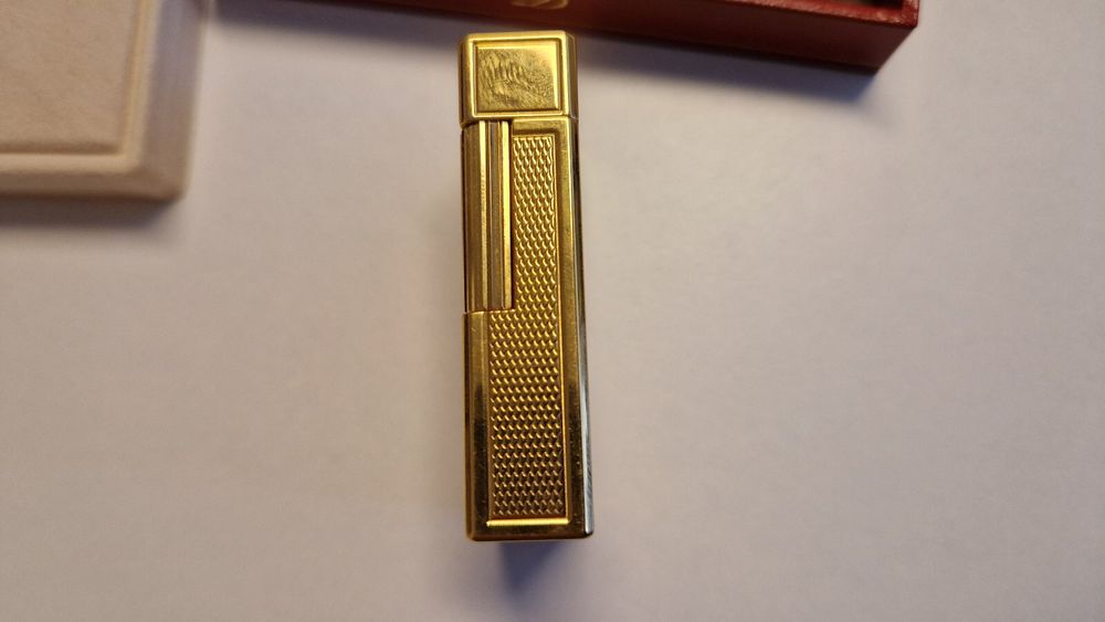 Feuerzeug S. T. DUPONT Linie 1 (Gross) vergoldet von 1998 Kaufen auf Ricardo