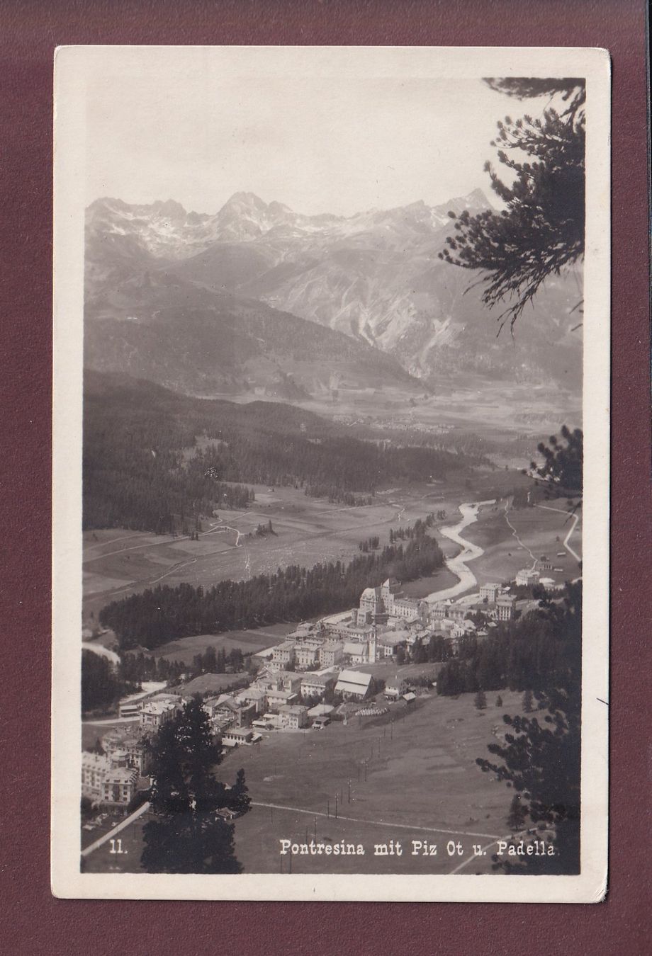 Ansichtskarten: PONTRESINA - 1925 – Gebraucht aus Pully von nicecards