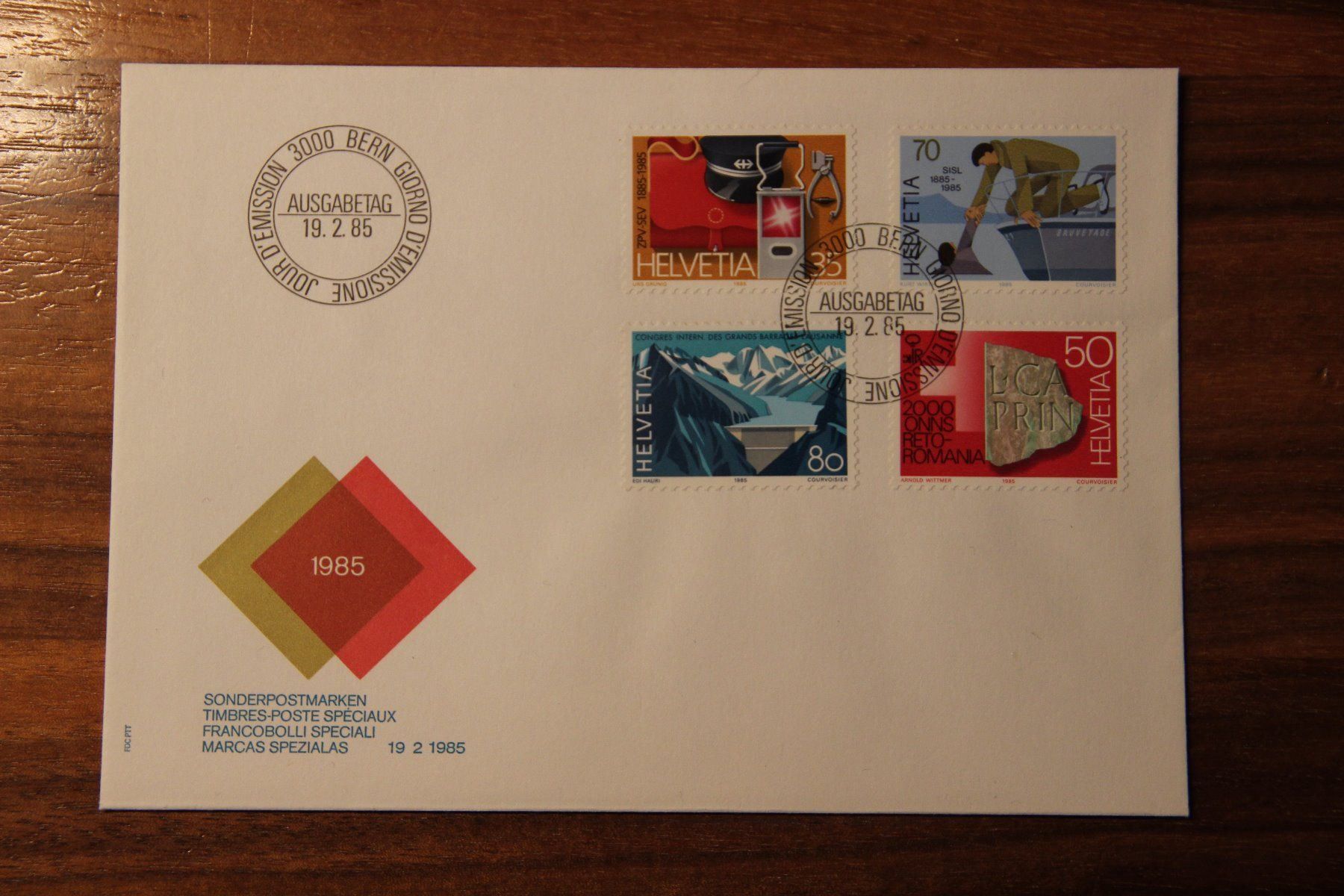 Tous les timbres: Schweiz 1985 - FDC - Sonderpostmarken I – Neuf (Voir description) à Jona par Southafrica07