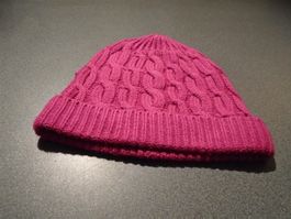 Kinder Mütze, Grösse One Size, pink, Wolle