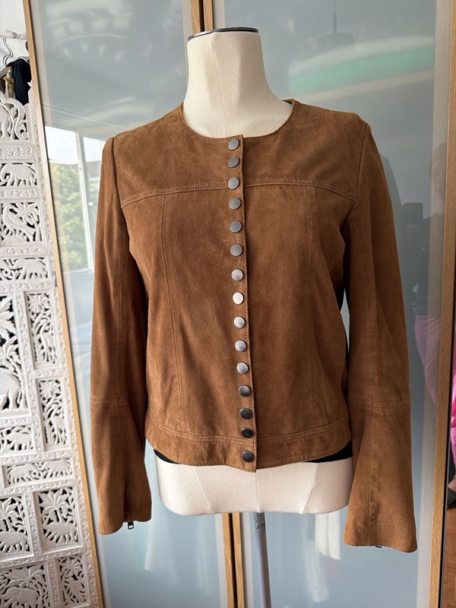 Kookai Giacche: Veste daim Kookai camel – Usato da lausanne venduto da annec777