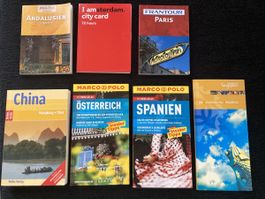 7 Reiseführer, China, Singapore, Österreich, Spanien,…