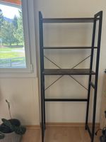 Regal Metall Holzoptik dunkelbraun schwarz guter Zustand
