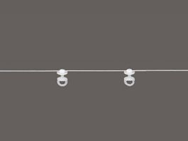 Kordel mit Drehgleiter  MINI Abstand  8 cm