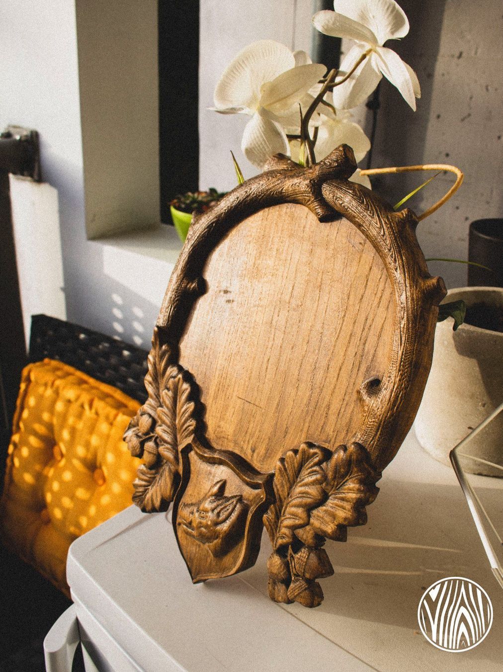 Articoli in legno: Geweihschild aus Holz – Nuovo e nell'imballaggio originale da Zürich venduto da Miki_Schreiner 1