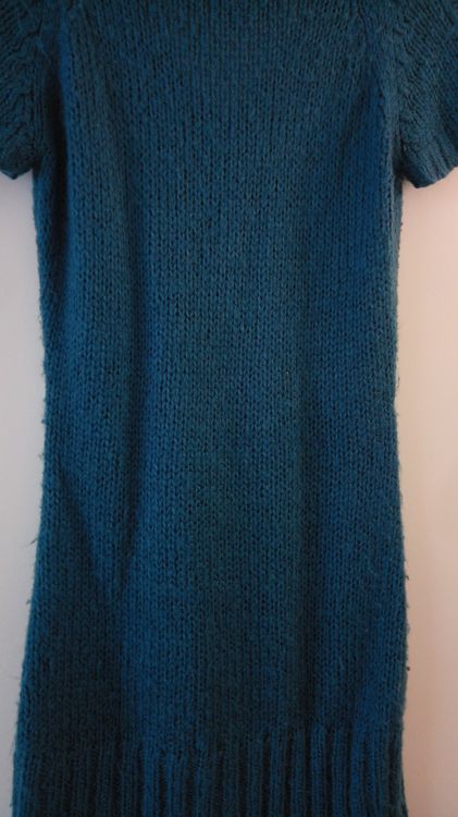 Blaues Strickkleid XS von Chicorée 3