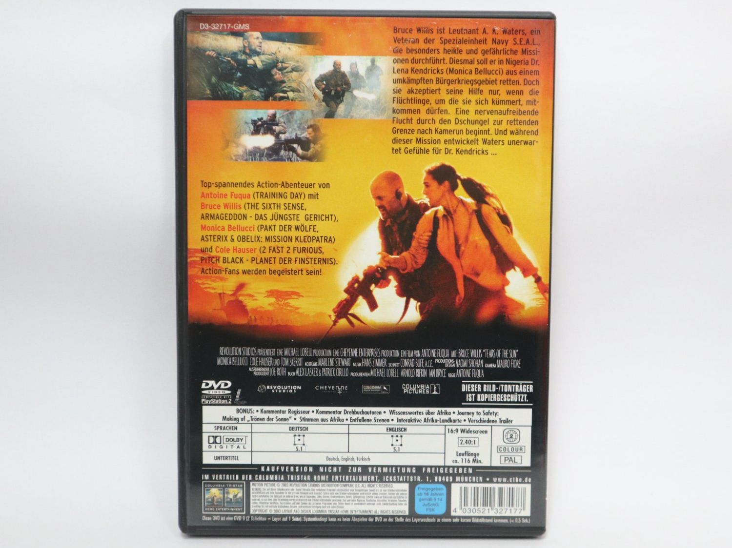 Tutti i DVDs: DVD Tränen der Sonne, Bruce Willis – Usato da Eschenbach SG venduto da Astalavista 1