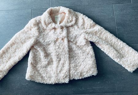 Kinder Kunstfell Jacke Rosa Grösse 9/10 Jahre wie neu