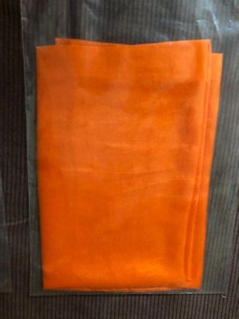 Reines Seidentuch in orange  *** als Foulard oder Schal