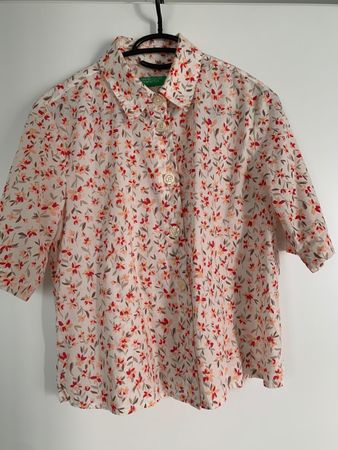 Chemise à fleurs United Colors of Benetton taille XS