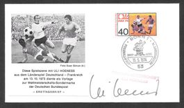 Sonderbrief Fussball WM 1974 Unterschrift Uli Hoeness