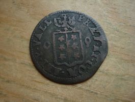 (W5) Wallis 1/2 Batz 1709