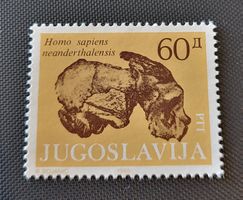Jugoslawien 1985 Fossil briefmarke