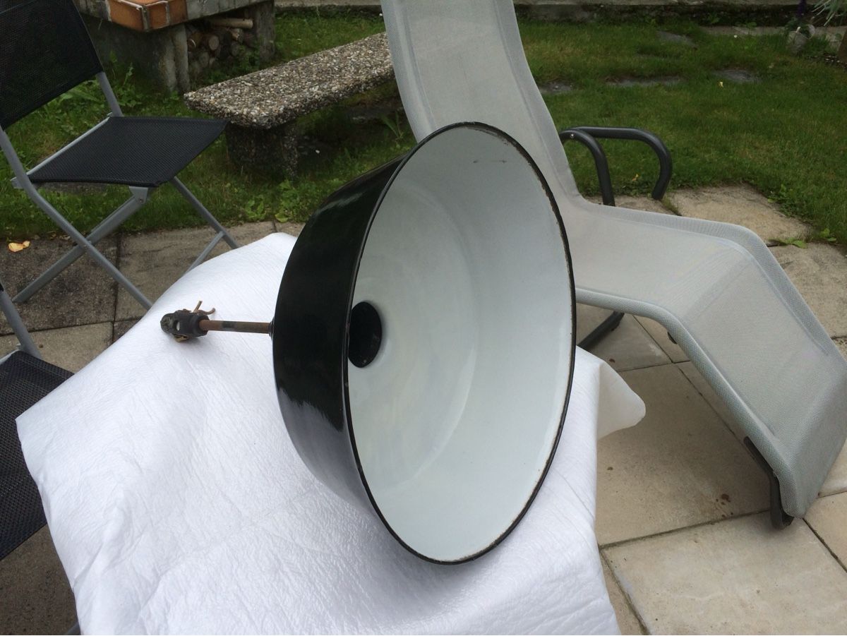 Lampadari & plafoniere: Industrie Lampen emaillierten  – Usato da Läufelfingen venduto da uk54