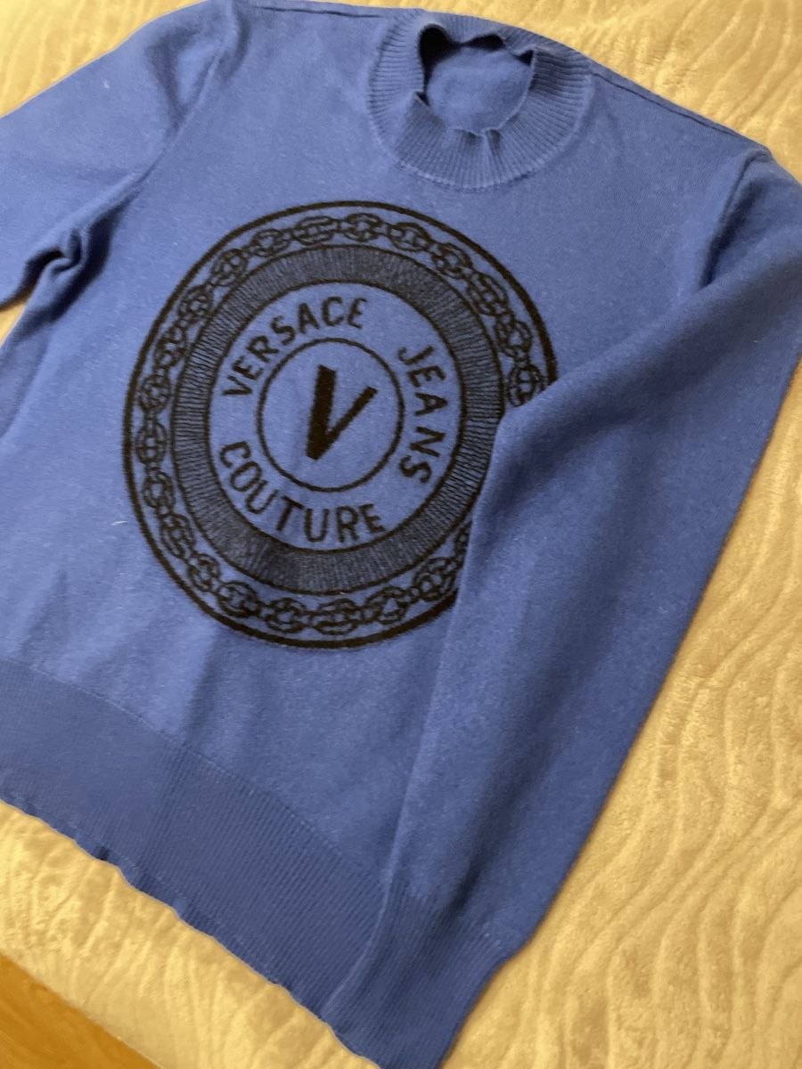 Versace Maglioni & Felpe: Versace Jeans Couture Pullover, blau, Grösse S, Top! – Usato da Niederhasli venduto da cak_g6nb 2