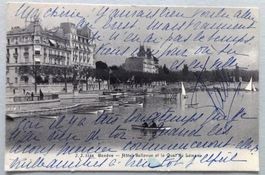 Genève - Hôtel Bellevue et le Quai du Léman