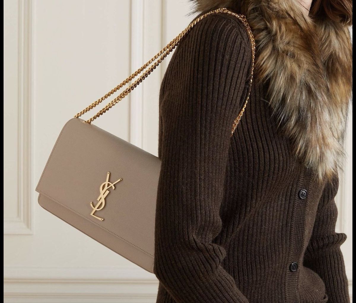 Saint Laurent Borse da donna: Saint Laurent Kate medium beige – Nuovo (secondo la descrizione) da Zürich venduto da CVMK 8